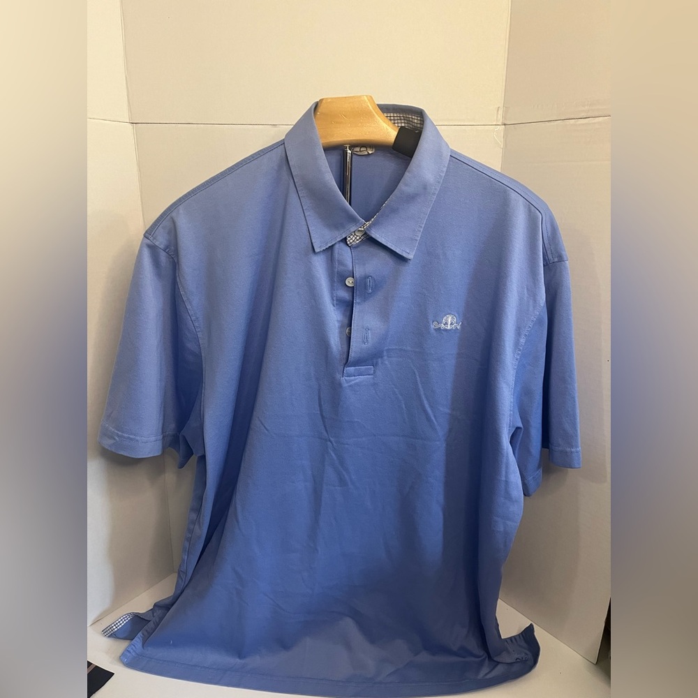 McIlhenny Dry Goods Men's Blue Golf Polo Shirt Size L  032 Reserve Shirt